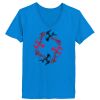 Ladies’  Junior Fine Jersey V-Neck Longer Length T-Shirt Thumbnail