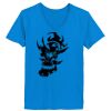 Ladies’  Junior Fine Jersey V-Neck Longer Length T-Shirt Thumbnail