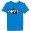 Ladies’  Junior Fine Jersey V-Neck Longer Length T-Shirt Thumbnail