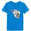 Ladies’  Junior Fine Jersey V-Neck Longer Length T-Shirt Thumbnail