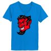 Ladies’  Junior Fine Jersey V-Neck Longer Length T-Shirt Thumbnail