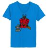 Ladies’  Junior Fine Jersey V-Neck Longer Length T-Shirt Thumbnail