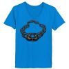 Ladies’  Junior Fine Jersey V-Neck Longer Length T-Shirt Thumbnail