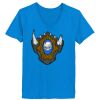 Ladies’  Junior Fine Jersey V-Neck Longer Length T-Shirt Thumbnail