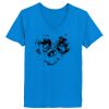 Ladies’  Junior Fine Jersey V-Neck Longer Length T-Shirt Thumbnail