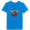 Ladies’  Junior Fine Jersey V-Neck Longer Length T-Shirt Thumbnail