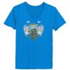 Ladies’  Junior Fine Jersey V-Neck Longer Length T-Shirt Thumbnail