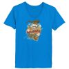 Ladies’  Junior Fine Jersey V-Neck Longer Length T-Shirt Thumbnail