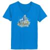 Ladies’  Junior Fine Jersey V-Neck Longer Length T-Shirt Thumbnail