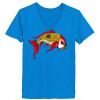 Ladies’  Junior Fine Jersey V-Neck Longer Length T-Shirt Thumbnail