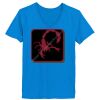 Ladies’  Junior Fine Jersey V-Neck Longer Length T-Shirt Thumbnail