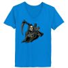 Ladies’  Junior Fine Jersey V-Neck Longer Length T-Shirt Thumbnail