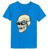Ladies’  Junior Fine Jersey V-Neck Longer Length T-Shirt Thumbnail