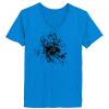 Ladies’  Junior Fine Jersey V-Neck Longer Length T-Shirt Thumbnail