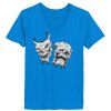 Ladies’  Junior Fine Jersey V-Neck Longer Length T-Shirt Thumbnail