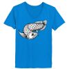 Ladies’  Junior Fine Jersey V-Neck Longer Length T-Shirt Thumbnail