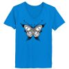 Ladies’  Junior Fine Jersey V-Neck Longer Length T-Shirt Thumbnail