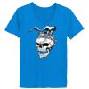 Ladies’  Junior Fine Jersey V-Neck Longer Length T-Shirt Thumbnail