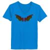Ladies’  Junior Fine Jersey V-Neck Longer Length T-Shirt Thumbnail