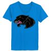 Ladies’  Junior Fine Jersey V-Neck Longer Length T-Shirt Thumbnail