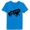 Ladies’  Junior Fine Jersey V-Neck Longer Length T-Shirt Thumbnail