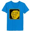 Ladies’  Junior Fine Jersey V-Neck Longer Length T-Shirt Thumbnail