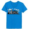 Ladies’  Junior Fine Jersey V-Neck Longer Length T-Shirt Thumbnail