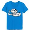 Ladies’  Junior Fine Jersey V-Neck Longer Length T-Shirt Thumbnail