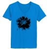 Ladies’  Junior Fine Jersey V-Neck Longer Length T-Shirt Thumbnail