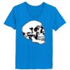 Ladies’  Junior Fine Jersey V-Neck Longer Length T-Shirt Thumbnail