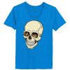 Ladies’  Junior Fine Jersey V-Neck Longer Length T-Shirt Thumbnail
