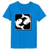 Ladies’  Junior Fine Jersey V-Neck Longer Length T-Shirt Thumbnail