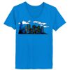 Ladies’  Junior Fine Jersey V-Neck Longer Length T-Shirt Thumbnail
