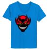 Ladies’  Junior Fine Jersey V-Neck Longer Length T-Shirt Thumbnail