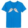 Ladies’  Junior Fine Jersey V-Neck Longer Length T-Shirt Thumbnail