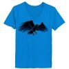 Ladies’  Junior Fine Jersey V-Neck Longer Length T-Shirt Thumbnail