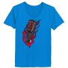 Ladies’  Junior Fine Jersey V-Neck Longer Length T-Shirt Thumbnail