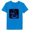 Ladies’  Junior Fine Jersey V-Neck Longer Length T-Shirt Thumbnail