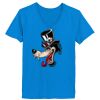 Ladies’  Junior Fine Jersey V-Neck Longer Length T-Shirt Thumbnail