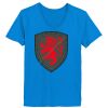 Ladies’  Junior Fine Jersey V-Neck Longer Length T-Shirt Thumbnail