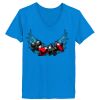 Ladies’  Junior Fine Jersey V-Neck Longer Length T-Shirt Thumbnail