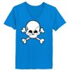 Ladies’  Junior Fine Jersey V-Neck Longer Length T-Shirt Thumbnail