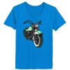 Ladies’  Junior Fine Jersey V-Neck Longer Length T-Shirt Thumbnail