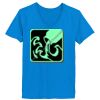 Ladies’  Junior Fine Jersey V-Neck Longer Length T-Shirt Thumbnail