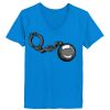 Ladies’  Junior Fine Jersey V-Neck Longer Length T-Shirt Thumbnail