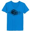 Ladies’  Junior Fine Jersey V-Neck Longer Length T-Shirt Thumbnail