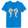 Ladies’  Junior Fine Jersey V-Neck Longer Length T-Shirt Thumbnail