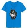 Ladies’  Junior Fine Jersey V-Neck Longer Length T-Shirt Thumbnail