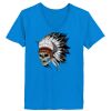 Ladies’  Junior Fine Jersey V-Neck Longer Length T-Shirt Thumbnail