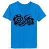 Ladies’  Junior Fine Jersey V-Neck Longer Length T-Shirt Thumbnail